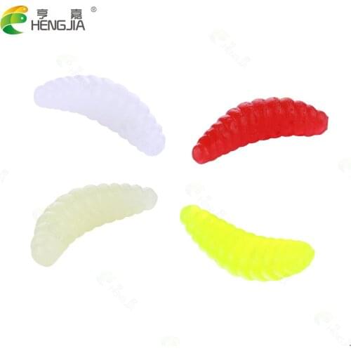 1KG/lot 2cm Soft Fishing Lure Hooks Smell Worms Glow Shrimps Suspending Fish Lures Jigging lure Lifelike Fishy Smell Lures