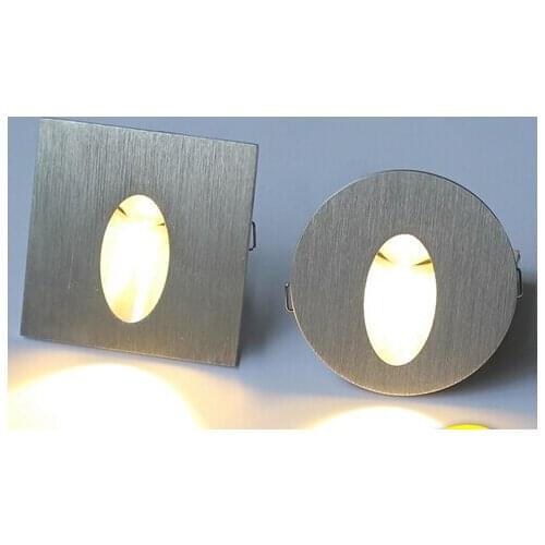 10pcs Warm White/White 3W LED Wall Light Buried Light Corner Light Step underground lamp Embedded box concrete light 110V 220V