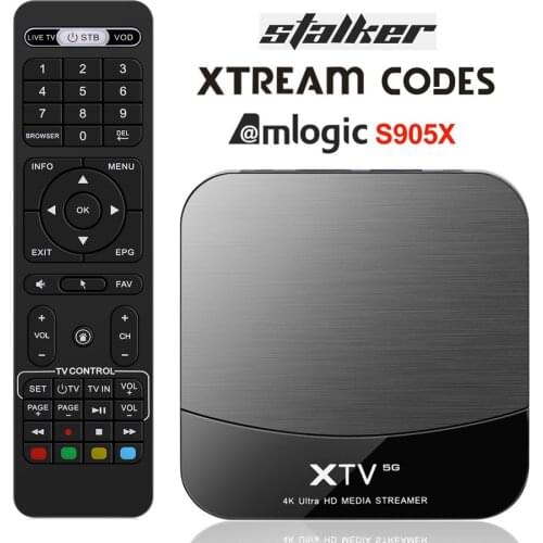 20pcs MEELO PLUS XTV Stalker XTREAM Codes Smart TV Box Android 9.0 Amlogic S905X 2GB 16GB Set Top Box 5G Wifi 4K Media Player