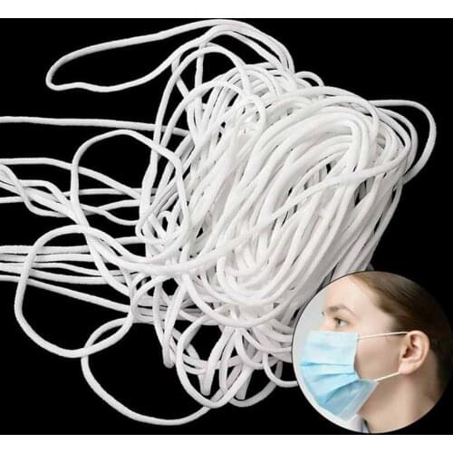 3mm Mask Elastic Rubber Band Mask Ear Hanging Rope Round Elastic Band DIY Craft Sewing Garment Accessories