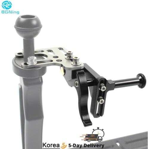 BGNing Upgrade Shutter Trigger Extension Lever Mount Adapter Accessory for Diving Tray Stabilizer Underwater Camera Housing Case