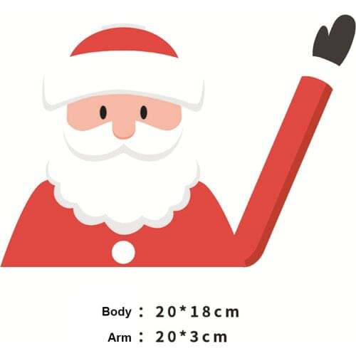Car Rear Wiper Sticker Windshield Santa Clause Decoration emovable Replaceable And Reusable Decoration Sticker