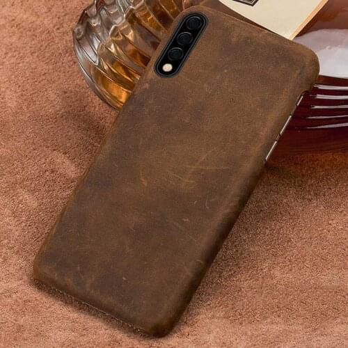 Natural PULL-UP leather phone case For samsung Galaxy a50 a70 a71 a30 a51 Note 10 plus 9 8 cover For s7 s10 s9 s8 Plus S20 Ultra