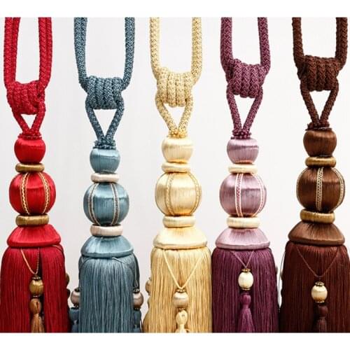 European Style Curtain Tassel Strap Tassel Accessories Buckle Rope Decoration Tassel Hotel Tie Chair Wedding