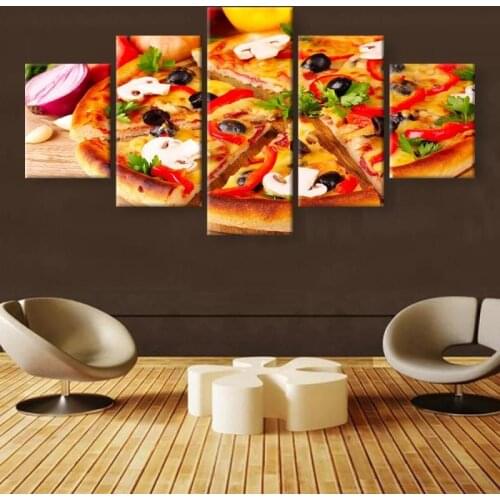 Food Photography Pizza Still Life Home Decoration Modern Canvas Hd Printing Restaurant Decoration Poster