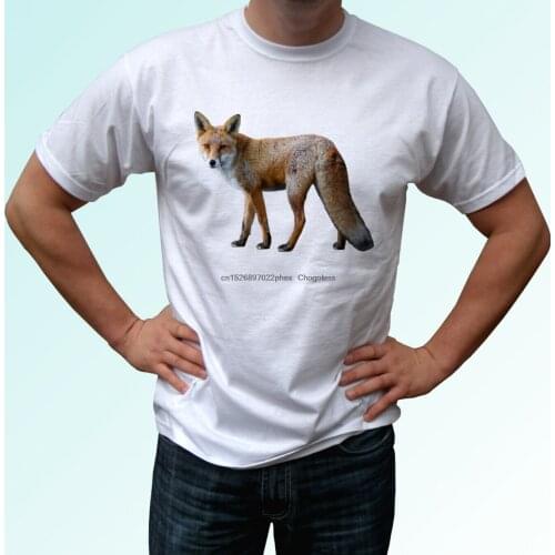 Red Fox white t shirt animal tee top design gift - mens womens kids baby sizes
