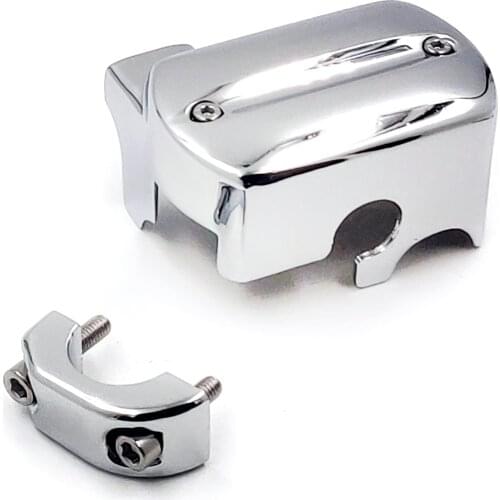 Brake Fluid Master Cylinder Cover Reservoir Cap For Yamaha V-Star 650 950 1100 1300 CHROMED