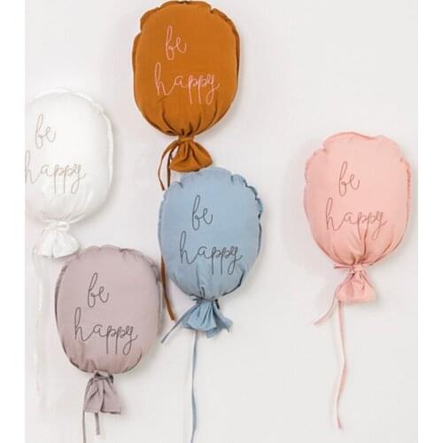 Creativity Cotton Balloon Wall Hanging Ornaments Kids Room Cute Decorations Pillow Nordic Baby Nursery Bedroom Living Room Decor