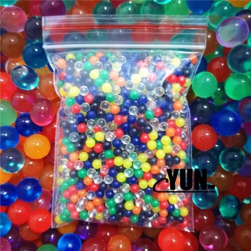 I. 1000pcs Flower mud Hydrogel Pearl Shaped Green Crystal Soil Water Beads Mud Grow Ball Growing Bulbs summer Childrens Toys