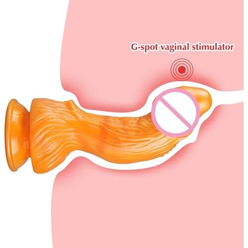 Simulation Dildo Soft Silicone Penis with Strong Suction Cup Female Masturbation Tool G-spot Vagina Stimulator Sex Toy for Woman