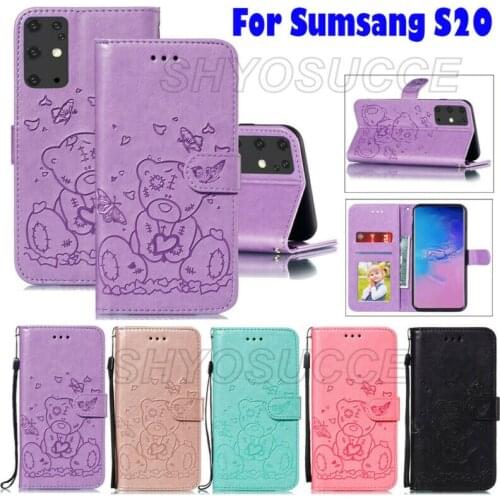 For Sumsang S10 S9 Plus M80S M60S A70S A20S Leather Wallet Flip Phone Case Cover