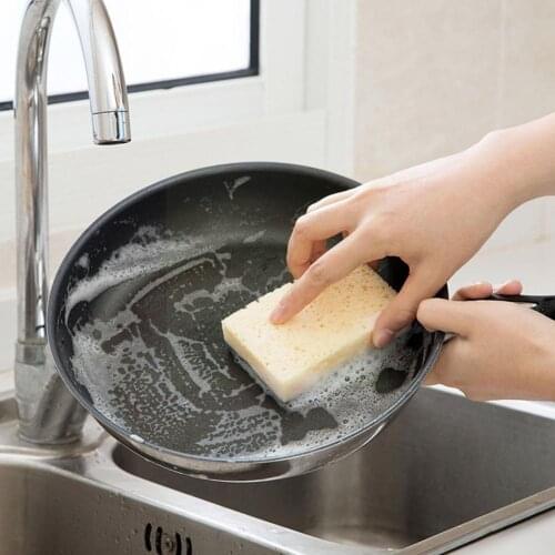 Kitchen Non-Scratch Dish Sponge Biodegradable Scrubbing Scouring Coir Scrubber Sponges Pulp Fiber Palm Wooden Coconut Pad O7Q6