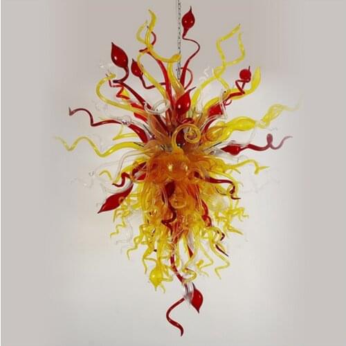 Flower Designed Hand Blown Murano Glass Chandelier Modern Art Deco Glass Chandelier Lightings Murano Glass Chandeliers