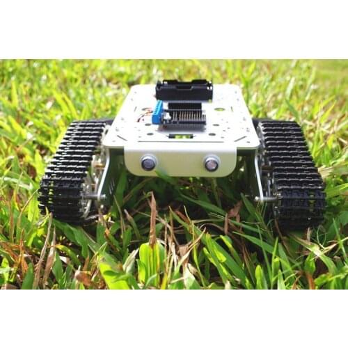 WiFi Remote Control Metal Tank Chassis With RC Controller Kit DIY Track Caterpillar Clawler Chassis Smart Robot Car Kit Toy