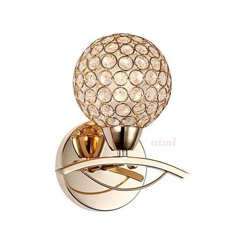 Wall Lamp 1 Light Stainless And Wall Lamp 1 Light Stainless And Crystal Free shipping