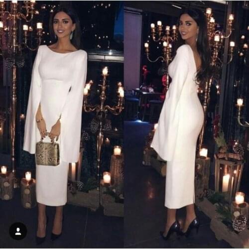 2020 New Long Sleeve Muslim Formal Evening Dress Turkish Arabic Dubai Prom Party Cocktail Dresses Gowns Kaftan Robe De Soriee