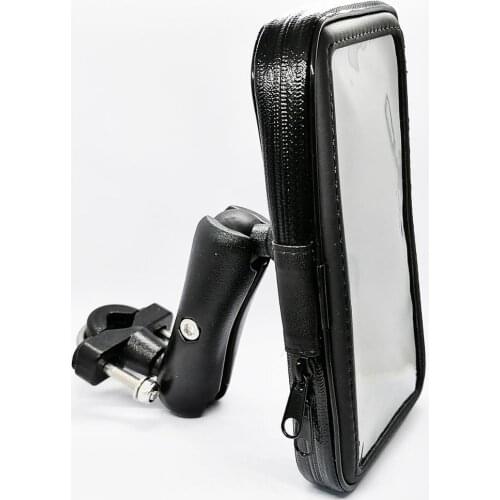 New Arrival Bar Mount Cell Phone Holder Case Motorcycle Scooter Handlebar Holder Waterproof Zipper Case for Smart Phones