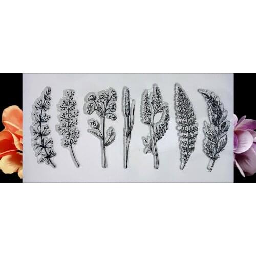 Plants NEW Transparent Clear Silicone Stamps For DIY Scrapbooking/Sentiment Rubber Stamp Photo Album Decorative Card Making