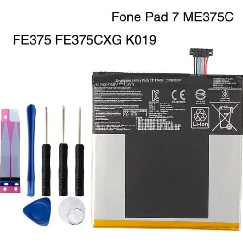 Original High Capacity C11P1402 Battery For ASUS Fone Pad 7 ME375C FE375 FE375CXG K019 3910mAh