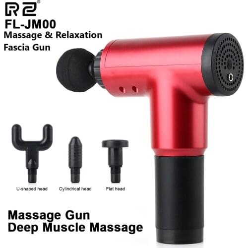 RZ Fascia Massage Gun Muscle Relax Body Relaxation Electric Massager Health Care Portable for Fitness Tool Gun Pain Relief JM00