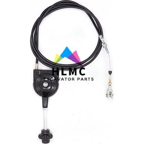 Manual Hand Throttle Controller Cable Excavator Parts Accelerator Cable For Excavator