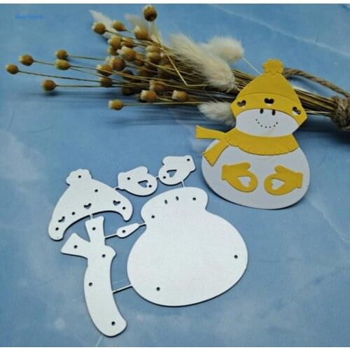 Snowman with Gloves Scarf Hat Metal Cutting Dies Christmas Stencil DIY Scrapbooking Album Paper Card Embossing Template
