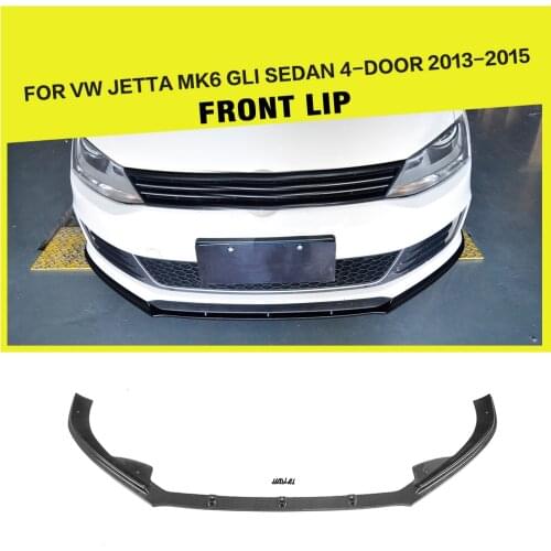 Carbon Fiber / FRP Racing Front Bumper Lip Spoiler for Volkswagen VW Jetta GLI Sedan 4-Door 2013 - 2015