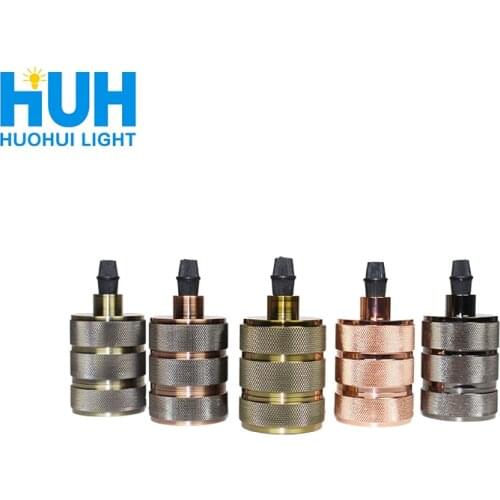 Vintage Aluminum E27 Socket Lampholder Edison Base Lamp Holder Vintage 5 colors Socket Loft Industrial Pendant Light Style