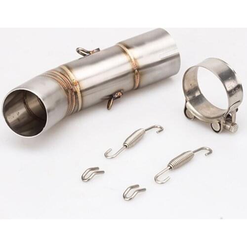 Motorcycle exhaust pipe middle pipe mid link pipe middle connector tube for FZ8 FZ800