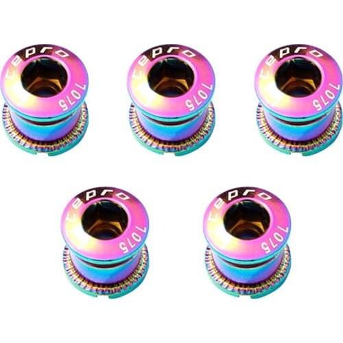 MTB Road Bike Chainring Screws Crank Bolts Single Double Disc Bicycle Lectroplated Steel Screws Crankset Chain Wheel Screws