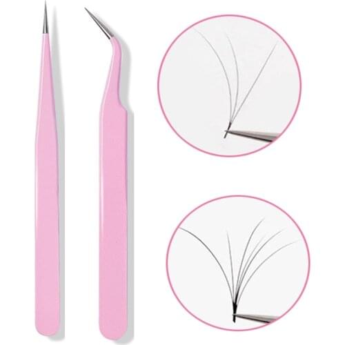 1PC Curved Straight Tweezer Ultra Fine Eyelash Tweezers Lash Picking Tool Eyelash Extension Lash Grafting Eyelash Nail Nipper