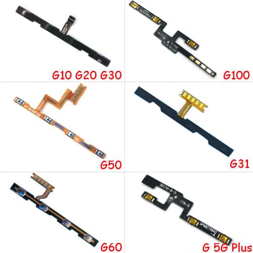 10PCS Power on off Volume Up Down Button Flex Cable For Moto G30 Power Volume Switch Flex