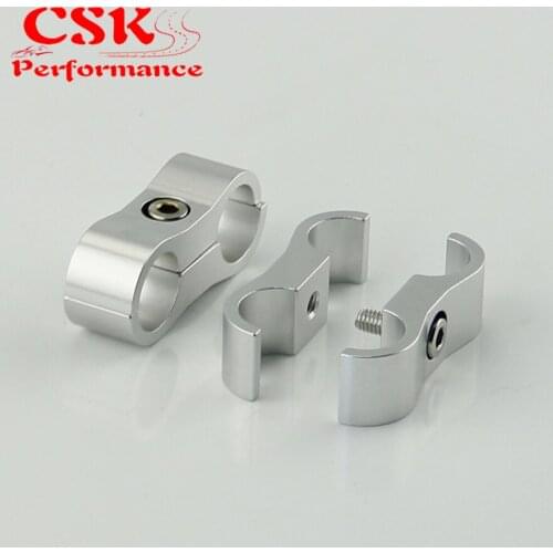 2pcs AN6 13.4MM Braided Hose Separator Clamp Fitting Adapter Bracket SL