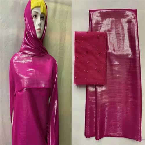 2020 Fashion high quality solid color African silk fabric 5 +2 yards Swiss voile lace tissu for ladies party dress! LXFO10251