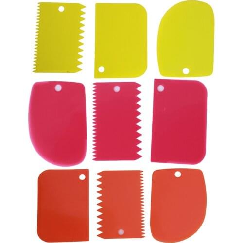 3pcs/lot Baking Tools For Cakes Bakeware Basic Tools Kneading Blade Flat Scraper Food Scraper Cream Cake Pizza Tools