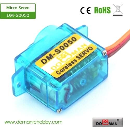 4pcs/lot DOMAN RC DM-S0050 5g/0.08s/1.1kg.cm coreless micro rc servo