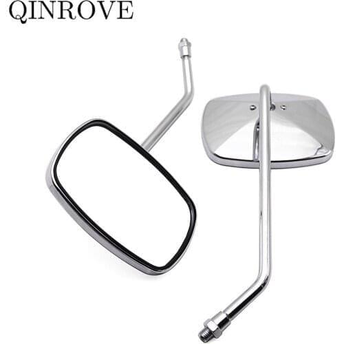 8 10mm Universal Motorcycle Rear-view Mirror Cafe Racer Mirror For Suzuki Bandit 650 Intruder VL 1500 Honda VTX 1300 Shadow 750