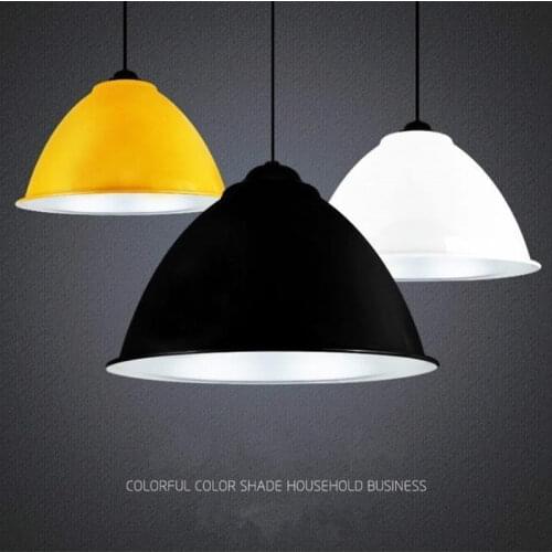 Dia 30cm 7 color aluminum lampshade luminaire pendant lights modern pendant lamp for restaurant cofe bar shop lighting fixture