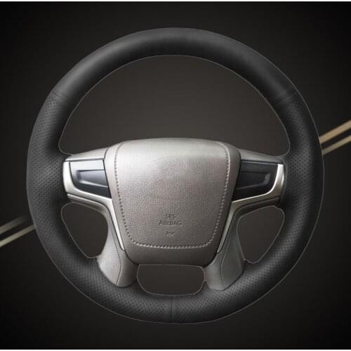 Car Braid On The Steering Wheel Cover for Toyota Land Cruiser 2016 2017 2018 2019 Land Cruiser Prado 2018 Auto Braiding Covers