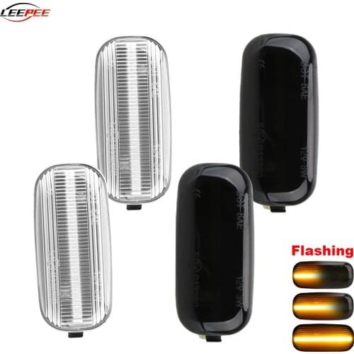Car Flashing Turn Signal Lamps LED Side Marker Lights Lateral Strobe Beacons Blinker Auto Accessories For Audi A3 S3 A8 D2 TT 8N