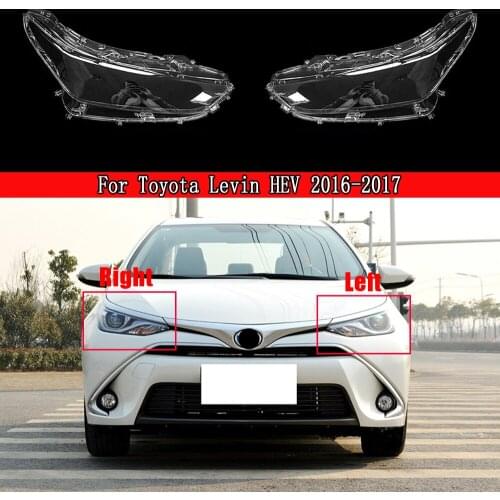 Car Front Headlamps Glass Transparent Lampshade For Toyota Levin HEV 2016 2017 Headlight Waterproof Clear Lens Auto Shell Cover