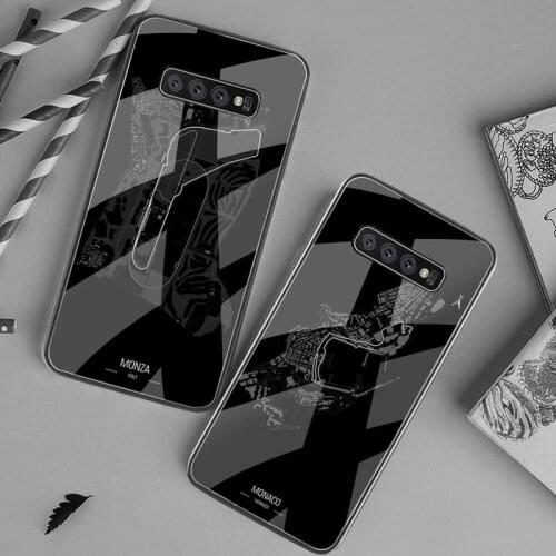Formula 1 Racing Circuit Map Phone Case Tempered Glass For Samsung S20 Plus S7 S8 S9 S10 Plus Note 8 9 10 Plus