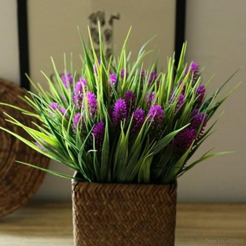 1PCS Artificial Plastic 5 Heads Hyacinth Water Grass Plant Silk Flower Wedding Flower Arrangement Home Decoration Aquatic plants