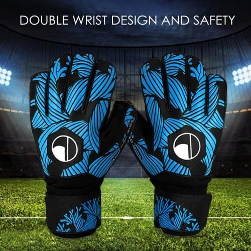 Goalkeeper Latex Gloves Full Finger Guard Goalie Gloves Anti-slip Wear-resistant Finger Protective For Football Sport Equipment