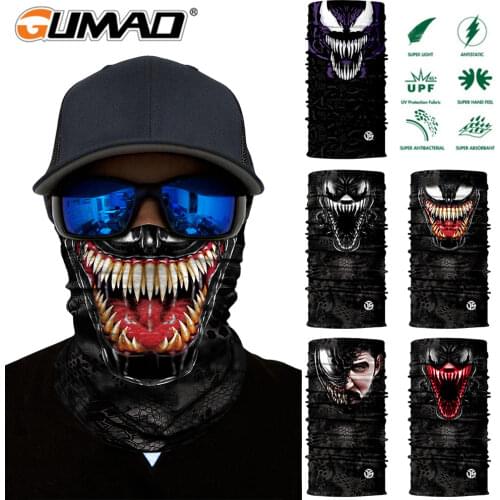 Summer Printed Bandana Skiing Neck Warmer Half Face Mask Hiking Running Fishing Hunting Cycling Biking Headband Scarf Men Women
