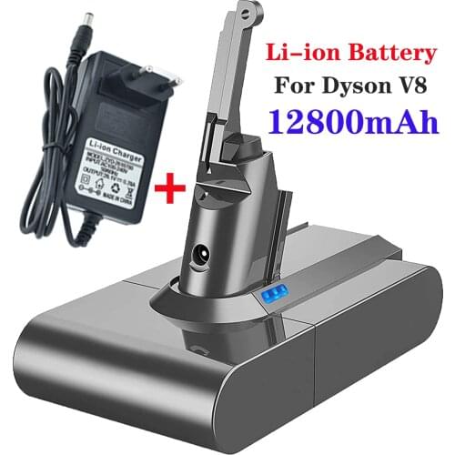 12800mAh 21.6V Battery For Dyson V8 Battery for Dyson V8 Absolute Fluffy/Animal Li-ion Vacuum Cleaner rechargeable Batt