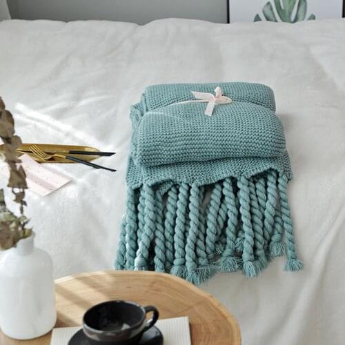 Nordic Knitted Throw Thread Blanket On The Bed Sofa Plaid Travel Nap Blankets Soft Towel Bed Plaid Tapestry For Home Office