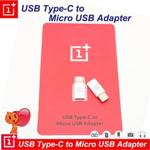 Original ONEPLUS USB Type C to Micro USB Adapter Converter Charger Cable Transmission Head For One Plus 7 Pro 7T 6 6T 5 5T 3 3T
