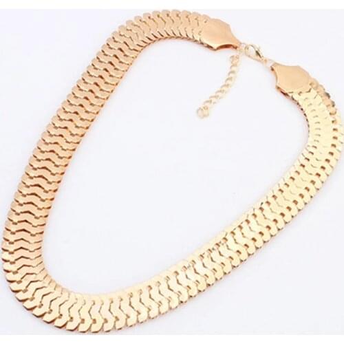 Collares 2021 Top Fashion New Women Moana Choker Collares Metal Chain Chain, Jewelry Sautoir Europe Necklace Colar Collier