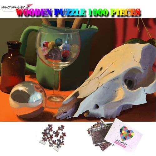 MOMEMO Abstract Painting 1000 Pieces Jigsaw Puzzles Adults Wooden Puzzle Difficult 1000 Pieces Puzzles Toy Home Decor Nice Gifts